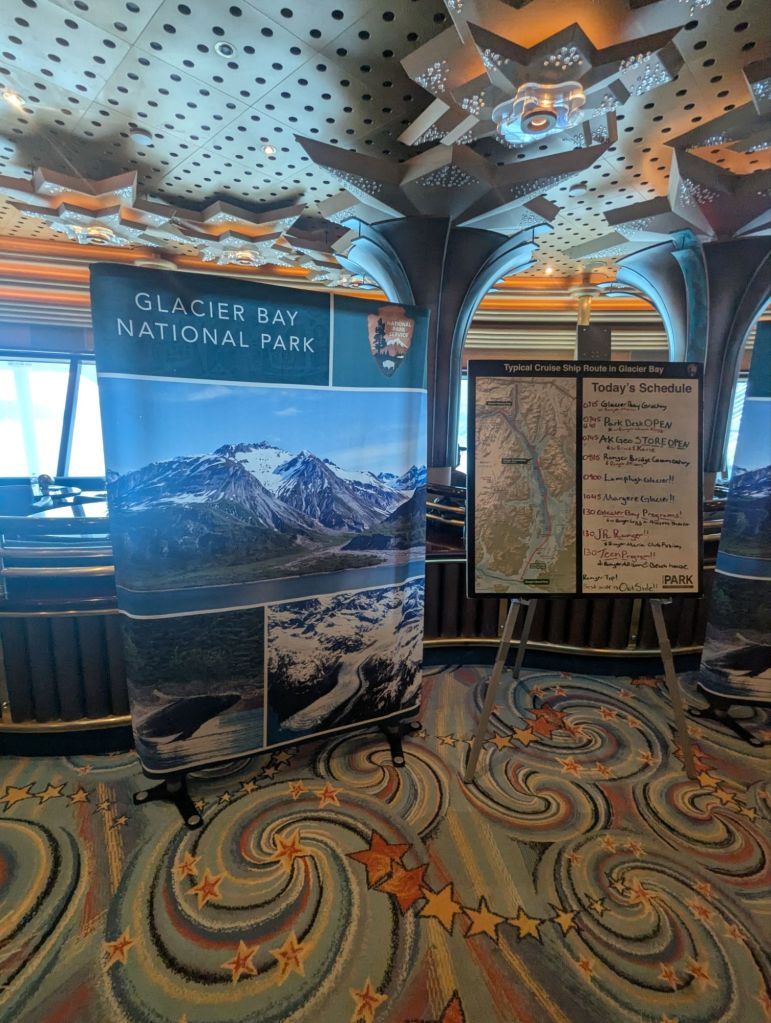Signage for glacier bay national park